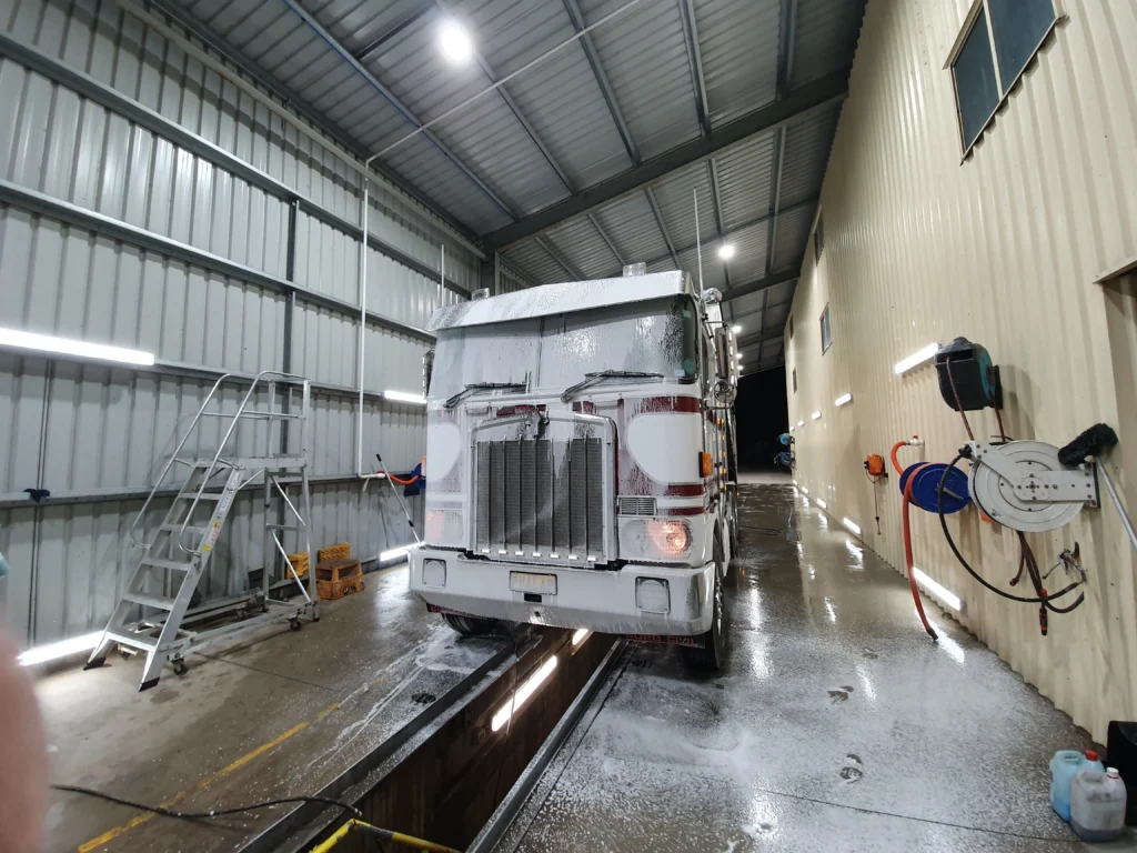 truck wash bay cleaning chemicals