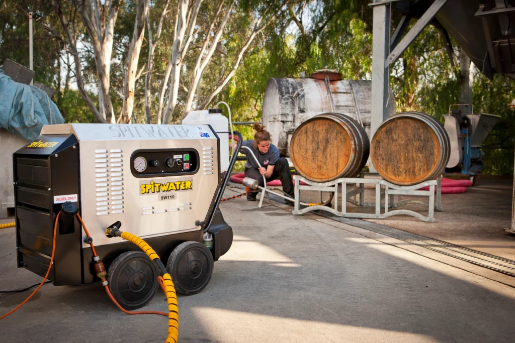 cleaning equipment pressure cleaner agriculture winery vineyard