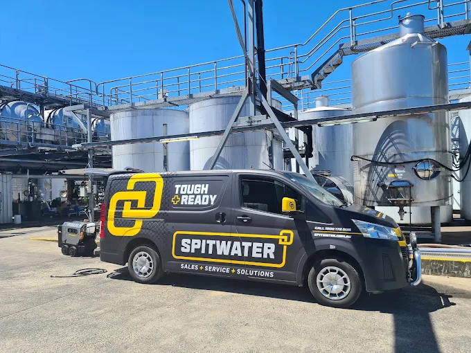 ACE spitwater van at mobile service silos south australia